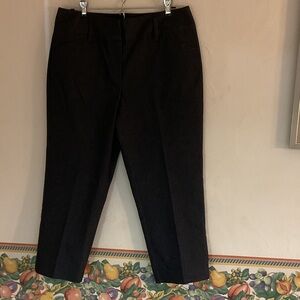 Dana Buchman Signature Crop Pants, Size 10, Dark Blue